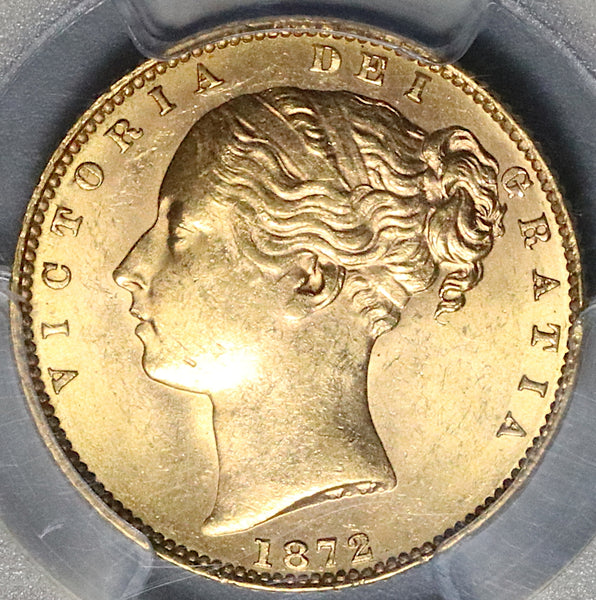 1872 PCGS MS 64 Victoria Sovereign Gold Great Britain Die Number 22 Co –  Caesar's Ghost Numismatics