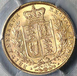 1872 PCGS MS 64 Victoria Sovereign Gold Great Britain Die Number 22 Coin (22052401D)