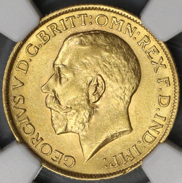 1914 NGC MS 62 Gold Sovereign Great Britain St George Pound Coin (19013001C)