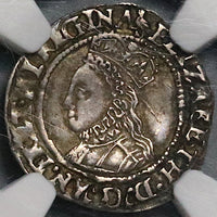 1560 NGC XF 40 Elizabeth I 2 Pence 1/2 Groat Great Britain Tudor England Hammered Silver Coin Pop 1/1 (22122102C)