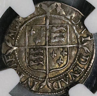 1560 NGC XF 40 Elizabeth I 2 Pence 1/2 Groat Great Britain Tudor England Hammered Silver Coin Pop 1/1 (22122102C)
