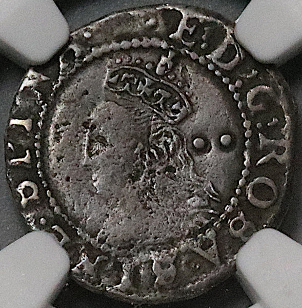 1601 NGC VF Elizabeth I 2 Pence 1/2 Groat Great Britain England Coin (22120302C)