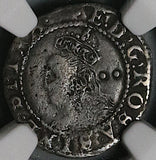 1601 NGC VF Elizabeth I 2 Pence 1/2 Groat Great Britain England Coin (22120302C)