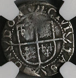 1601 NGC VF Elizabeth I 2 Pence 1/2 Groat Great Britain England Coin (22120302C)