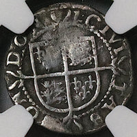 1601 NGC VF Elizabeth I 2 Pence 1/2 Groat Great Britain England Coin (22120302C)