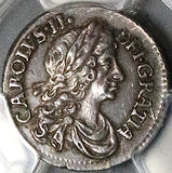 1679 PCGS AU 55 Charles II 2 Pence Great Britain 1/2 Groat Silver Coin (22111503C)