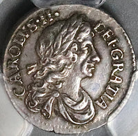 1679 PCGS AU 55 Charles II 2 Pence Great Britain 1/2 Groat Silver Coin (22111503C)
