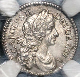 1684 NGC AU 58 Charles II 2 Pence 1/2 Groat Great Britain England Silver Coin (20061602C)
