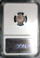 1684 NGC AU 58 Charles II 2 Pence 1/2 Groat Great Britain England Silver Coin (20061602C)
