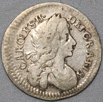 1684 Charles II 2 Pence 1/2 Groat Great Britain Sterling Silver Coin (21100303R)