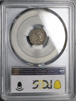 1689 PCGS AU 50 William Mary 2 Pence 1/2 Groat Great Britain Silver Coin (22102302C)
