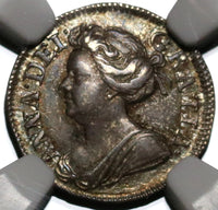 1710 NGC AU 58 Anne 2 Pence Great Britain England Silver 1/2 Groat Coin POP 1/1 (20012902C)