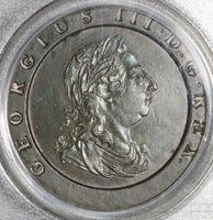 1797 PCGS AU 58 George III 2 Pence Cartwheel Soho Great Britain Coin (21062601D)