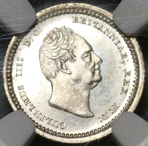 1831 NGC MS 62 William IV Great Britain 2 Pence Maundy Silver 1/2 Groat Coin (19122003C)