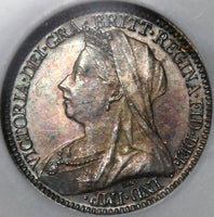 1899 NGC MS 64 Victoria  2 Pence Maundy Great Britain Silver Old Fatty Holder Coin (21052403C)