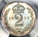 1908 PCGS PL 65 Edward VII 2 Pence Maundy Proof Like Great Britain Coin (20021804C)