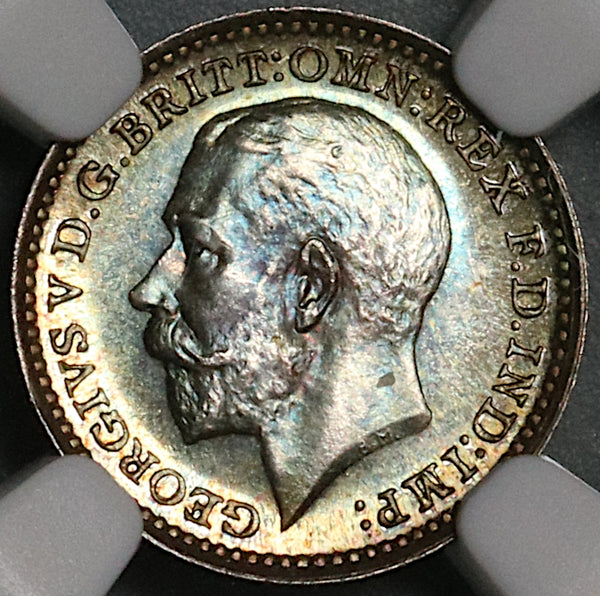 1919 NGC MS 66 George V 2 Pence Maundy Mint State Great Britain Coin (22021302C)