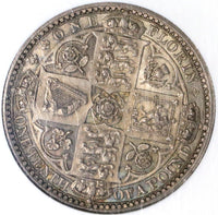 1849 NGC MS 64 Gothic Florin Victoria Great Britain Silver Coin (19072101D)