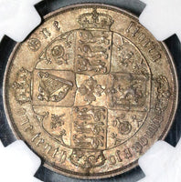 1879 NGC MS 62 Victoria Florin Great Britain Rare Date Sliver Coin (17040603D)