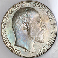 1902 NGC PF 63 Edward VII Florin Great Britain Proof Matt 2 Shillings Silver Coin (22012702C)