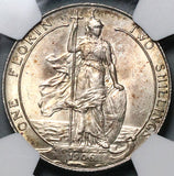 1906 NGC MS 64 Florin Edward VII Great Britain 2 Shillings Sterling Silver Coin POP 2/1 (22012703C)