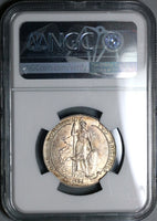 1906 NGC MS 64 Florin Edward VII Great Britain 2 Shillings Sterling Silver Coin POP 2/1 (22012703C)