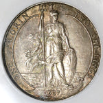 1907 NGC XF 40 Florin Edward VII Great Britain Silver 2 Shilling Coin (20021604C)