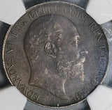 1908 NGC XF 45 Florin Edward VII Great Britain 2 Shillings Britannia Coin (23021102C)