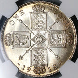 1918 NGC MS 65 Great Britain George V Florin Silver Coin POP 3/0 (22073001C)