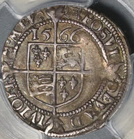 1566 PCGS XF 40 Elizabeth I 3 Pence Great Britain England Silver Coin POP 1/0 (21012001C)