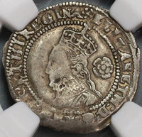 1575 NGC XF 45 Elizabeth I 3 Pence Great Britain England Silver Coin S-2566 (19091902C)