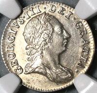 1763 NGC MS 63 George III 3 Pence  Great Britain Silver Coin (20061601C)