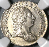 1763 NGC MS 63 George III 3 Pence  Great Britain Silver Coin (20061601C)