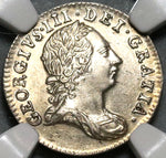 1763 NGC MS 63 George III 3 Pence  Great Britain Silver Coin (20061601C)