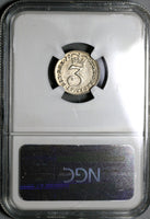 1763 NGC MS 63 George III 3 Pence  Great Britain Silver Coin (20061601C)