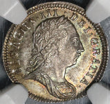 1772 NGC MS 64 George III 3 Pence Great Britain Silver Colonial Coin POP 1/2 (21032602C)