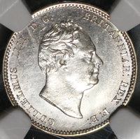 1831 NGC MS 61 William IV Great Britain 3 Pence Maundy Silver Coin (19123102C)