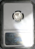 1831 NGC MS 61 William IV Great Britain 3 Pence Maundy Silver Coin (19123102C)
