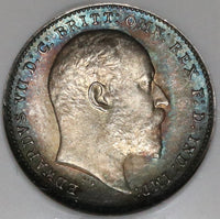 1905 NGC MS 65 Edward VII 3 Pence Great Britain Silver Coin (20042302C)