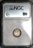 1905 NGC MS 65 Edward VII 3 Pence Great Britain Silver Coin (20042302C)