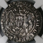 1495 NGC AU England Henry VII Groat 4 Pence Tudor Britain Silver S-2199 Coin (23031302C)