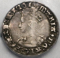 1553 ICG F 12 Queen Mary I Groat 4 Pence Hammered Great Britain Tudor England Coin (22090301D)