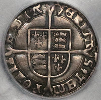 1553 ICG F 12 Queen Mary I Groat 4 Pence Hammered Great Britain Tudor England Coin (22090301D)