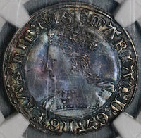 1553 NGC XF Det Queen Mary Groat 4 Pence Great Britain England Coin (21101701C)