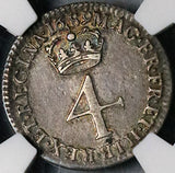1689 NGC XF 45 William Mary 4 Pence Groat Great Britain SIlver Coin (21121701C)