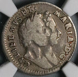 1690 6/5 NGC VF 20 William Mary 4 Pence Groat Great Britain England Mint Error Coin (21100602C)