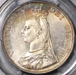 1887 PCGS MS 63 Victoria Double Florin 4 Shillings Great Britain Silver Coin (21070402C)