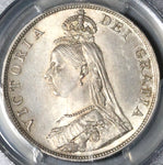 1889 PCGS MS 64 Victoria Double Florin 4 Shillings Great Britain Coin (21082201D)