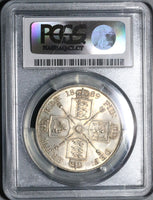 1889 PCGS MS 64 Victoria Double Florin 4 Shillings Great Britain Coin (21082201D)