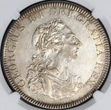 1804 NGC AU 53 George III 5 Shillings Silver Dollar Great Britain Coin (18073103C)